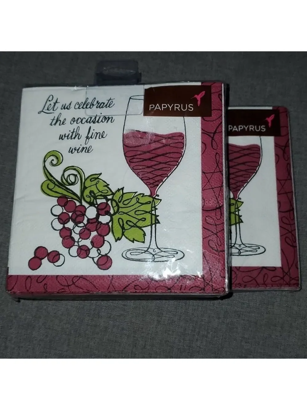 80 Papyrus beverage‎ napkins 4 packs of 20 each = 80